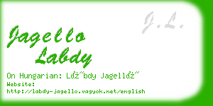 jagello labdy business card